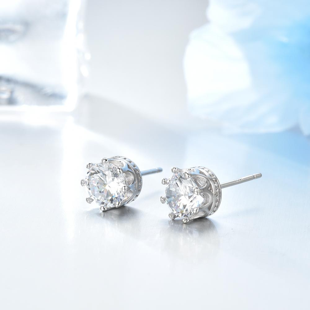 Korean Crown Stud Earrings