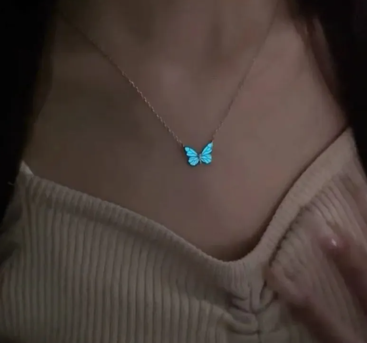 Glow Butterfly Necklace