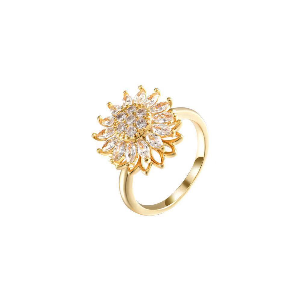 Sunflower Spinner Ring