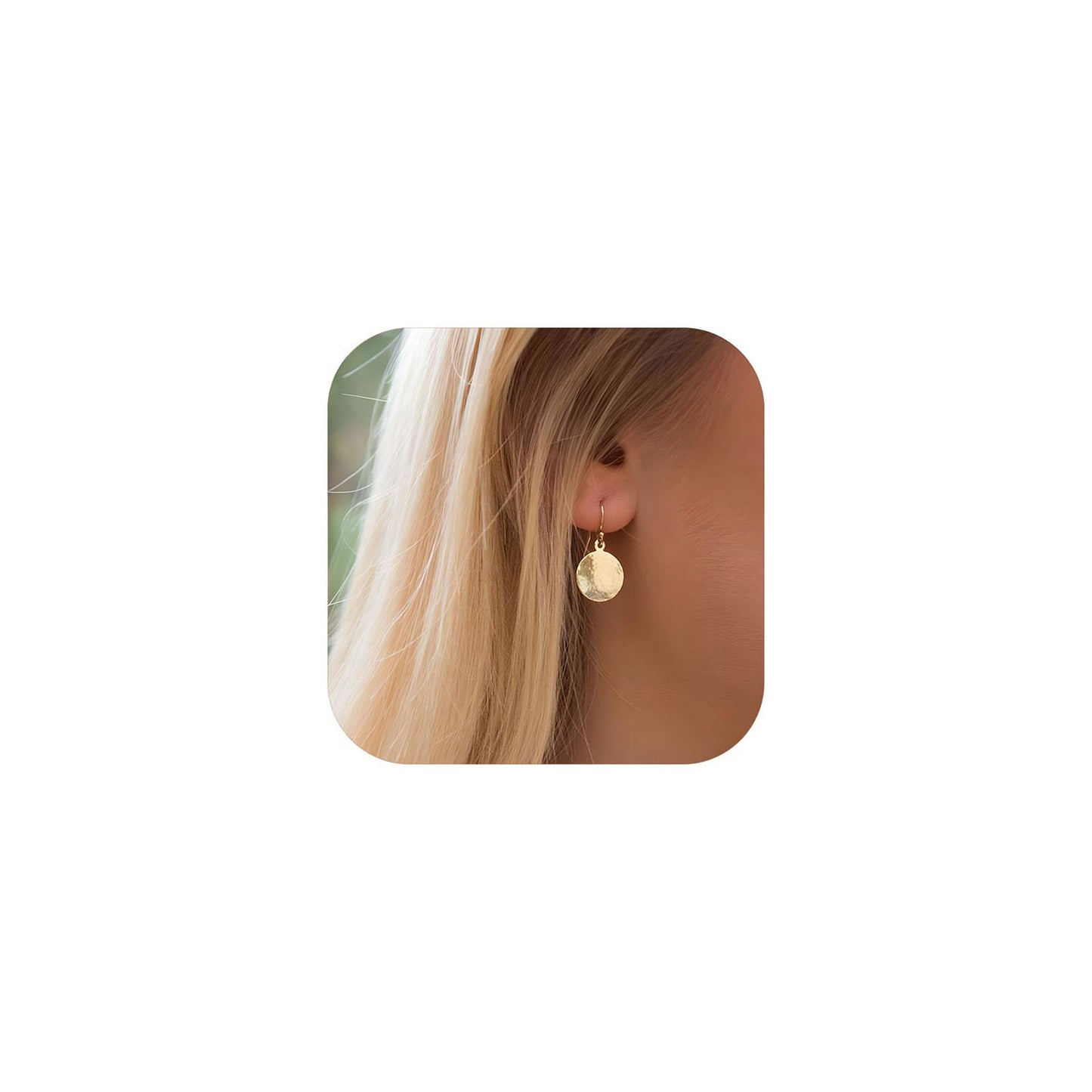 Sunlit Disc Earrings