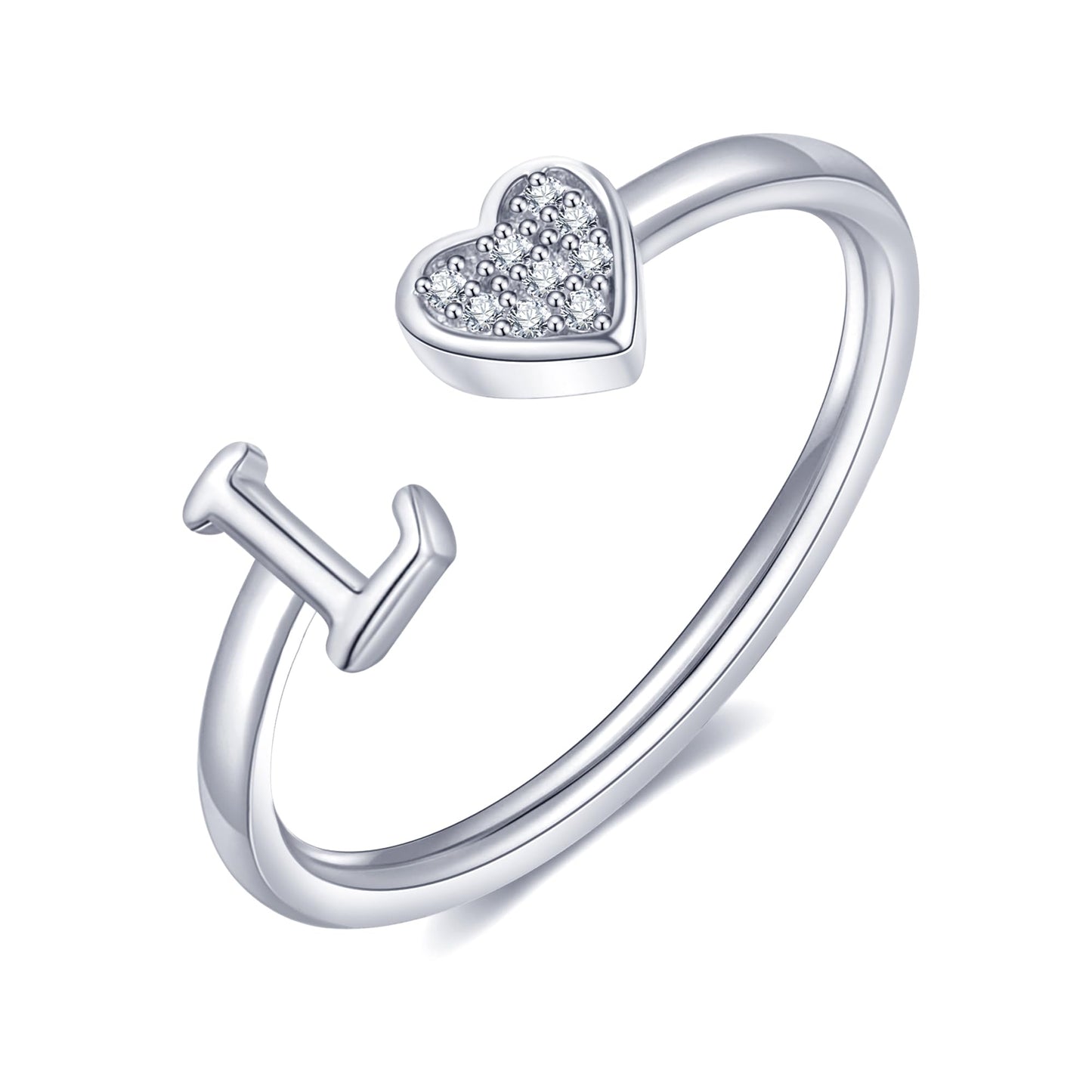 Heart Initial Ring
