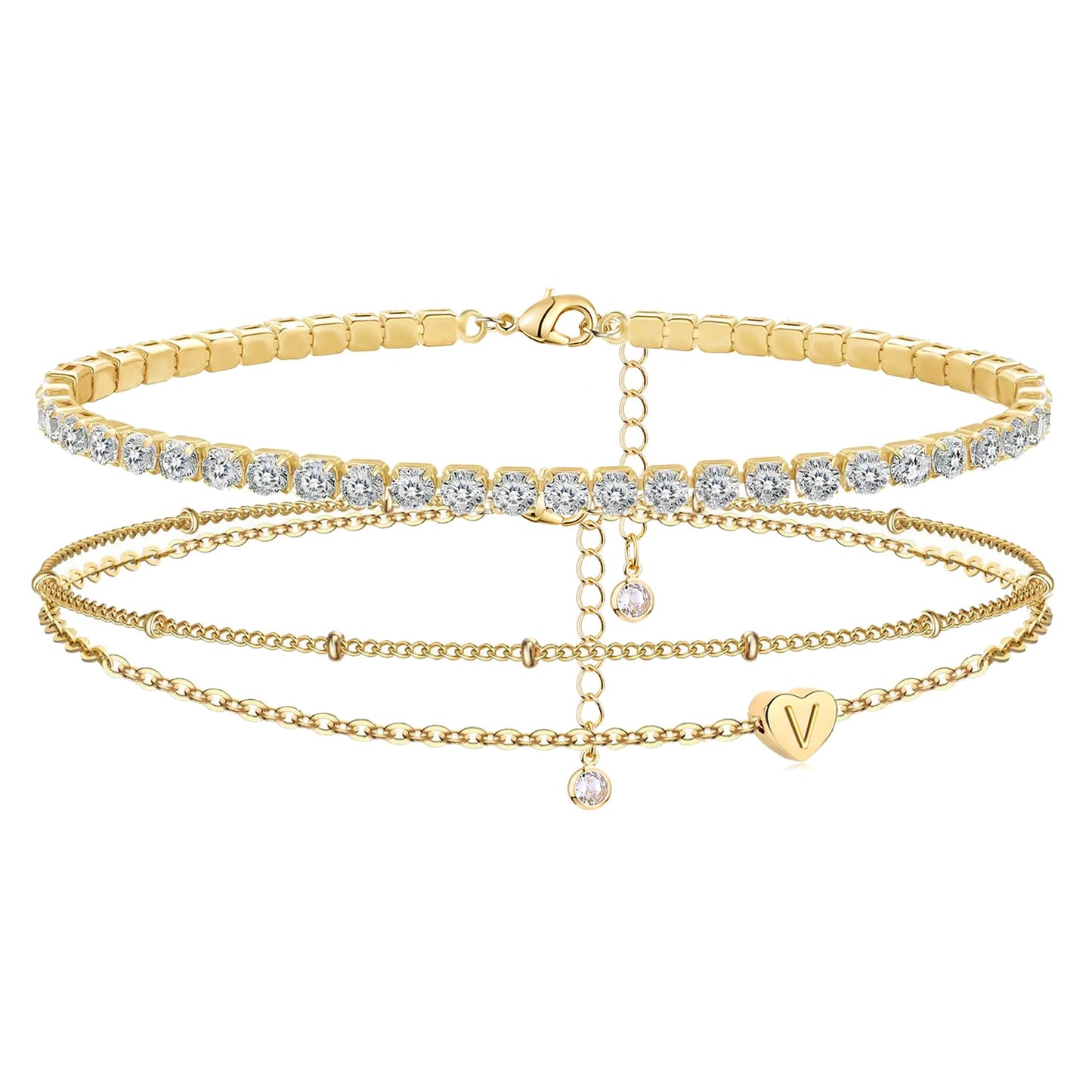 Gold Initial Bracelet