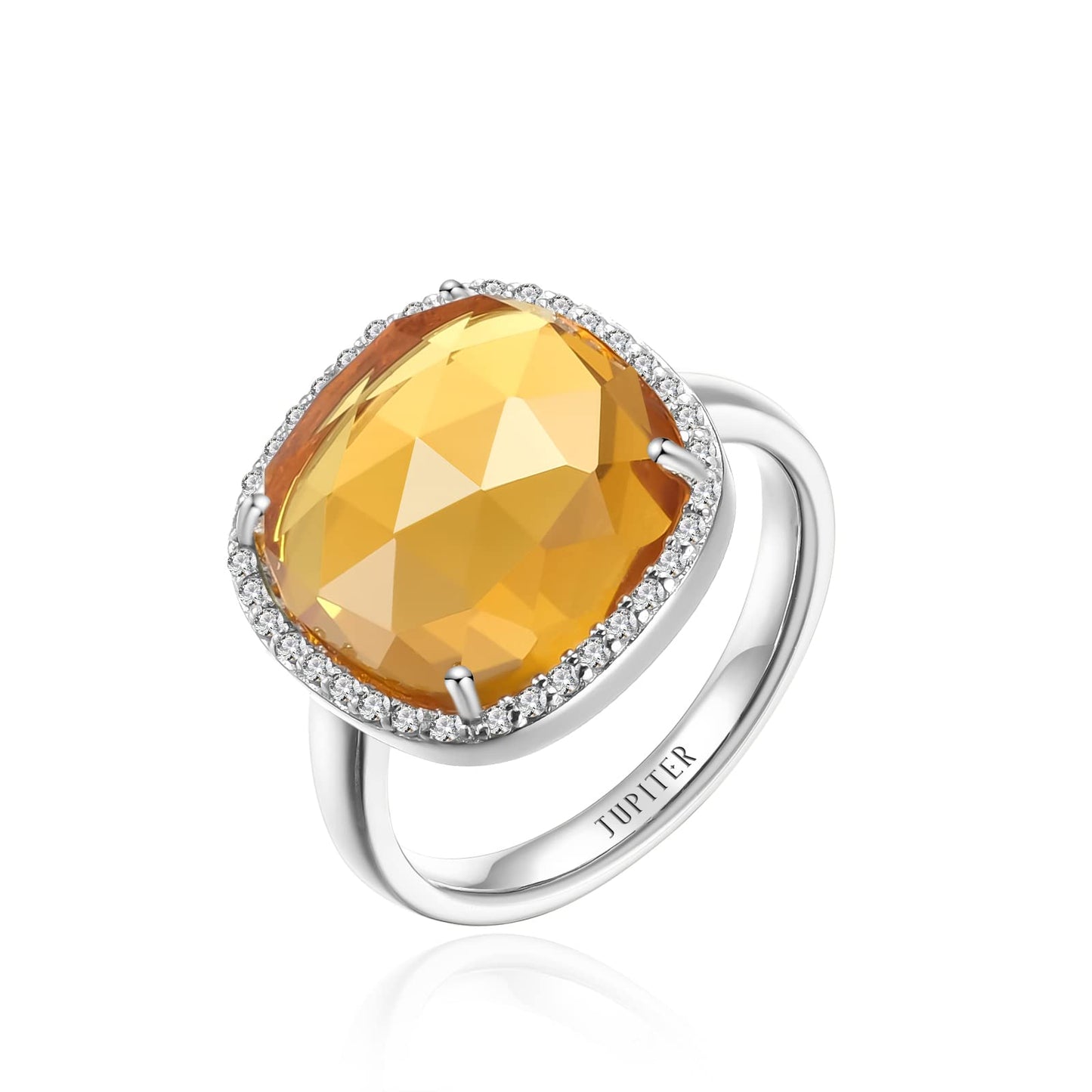 Citrine Sunburst Ring