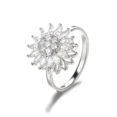 Sunflower Spinner Ring