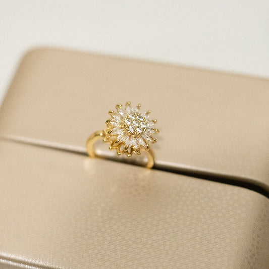 Sunflower Spinner Ring