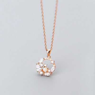 Opal Flower Necklaces