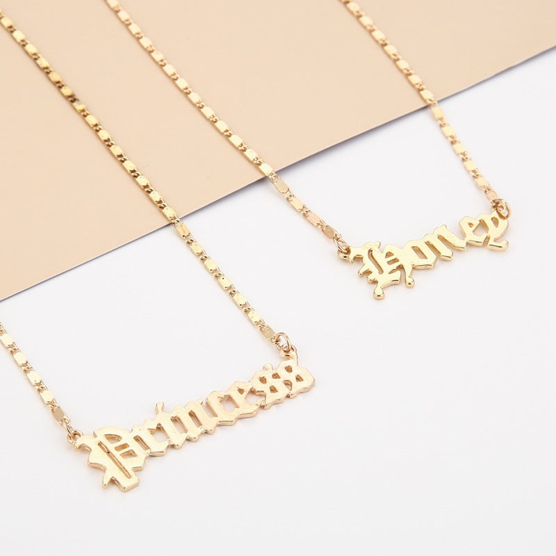 "Angel" and "Princess" Necklaces