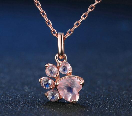 Paw Crystal Necklace