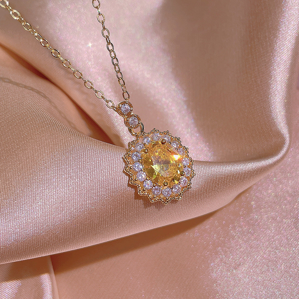 Citrine Inlay Jewelry Set